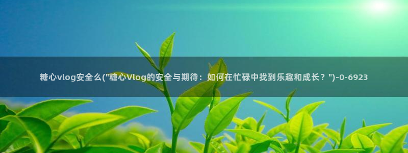 糖心vlog在线时间
